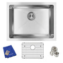 Elkay Crosstown 16 Gauge Stainless Steel 23-1/2" x 18-1/4" x 8" Single Bowl Undermount Sink Kit EFRU2115TC