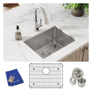 Elkay Crosstown 16 Gauge Stainless Steel 23-1/2" x 18-1/4" x 8" Single Bowl Undermount Sink Kit EFRU2115TC