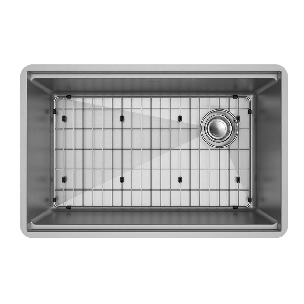 Elkay Crosstown 16 Gauge Workstation Stainless Steel 28-1/2" x 18-1/2" x 9" Single Bowl Undermount Sink Kit EFRU27169RW