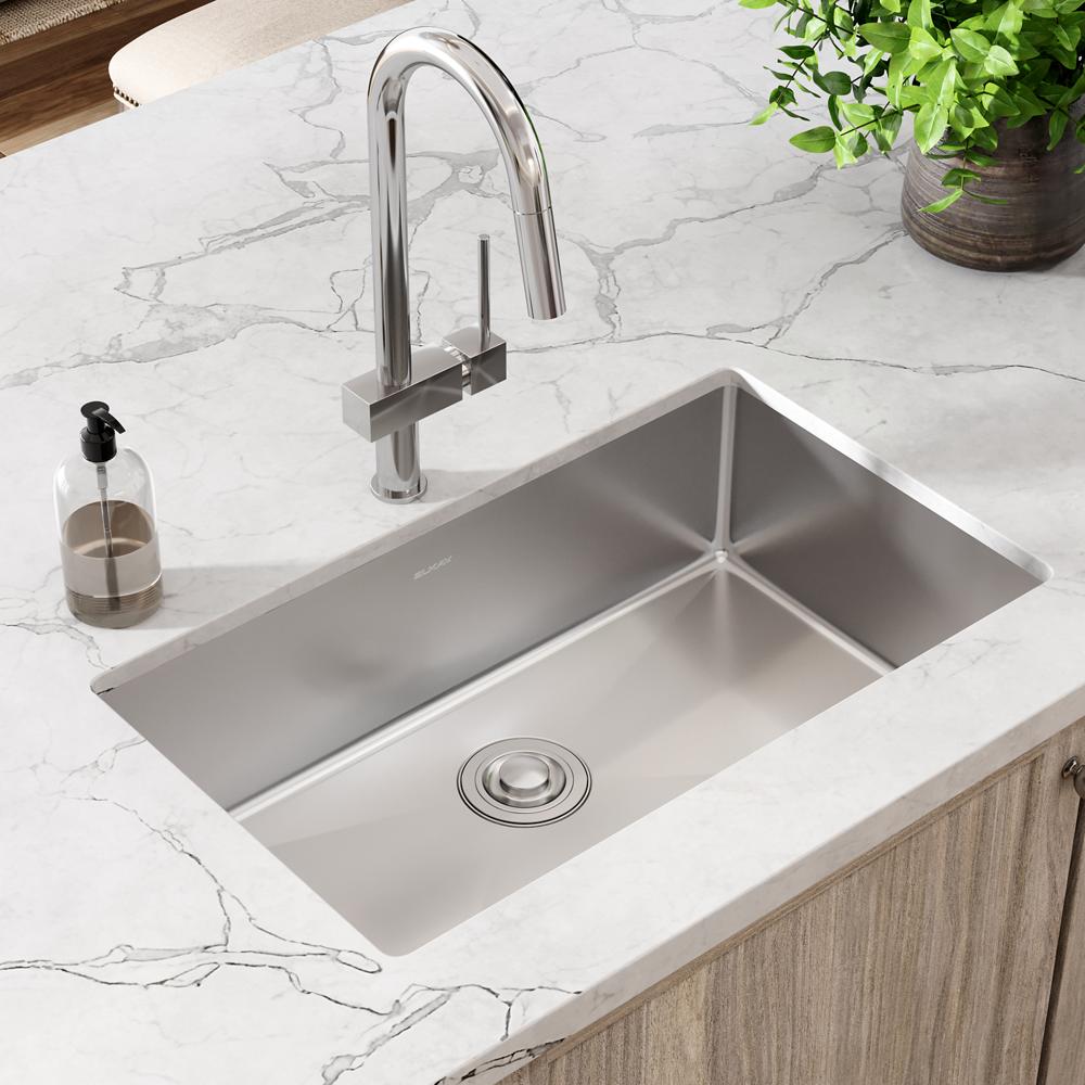 Elkay Crosstown 16 Gauge Stainless Steel 30-1/2" x 18-1/2" x 8" Single Bowl Undermount Sink EFRU2816T