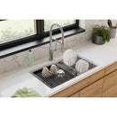Elkay Crosstown 16 Gauge Workstation Stainless Steel, 31-1/2" x 18-1/2" x 9" Single Bowl Undermount Sink Kit EFRU30169RTWC