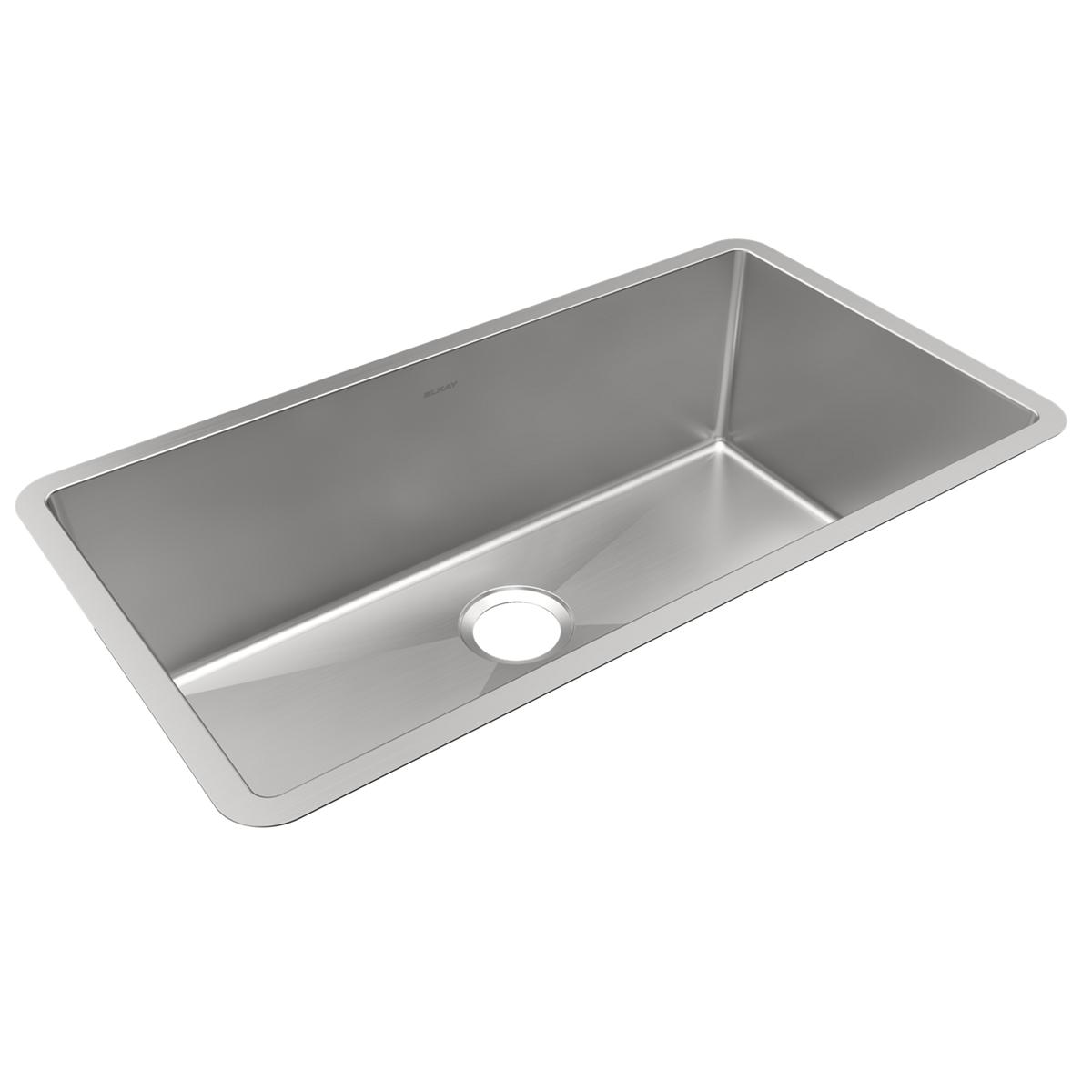 Elkay Crosstown Stainless Steel kitchen sink, Polished Satin EFRU311610T