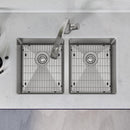 Elkay Crosstown 16 Gauge Stainless Steel 30-3/4" x 18-1/2" x 10" Equal Double Bowl Undermount Sink Kit with Filtered Faucet EFRU311810TFLC