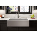 Elkay Crosstown 16 Gauge Stainless Steel 35-7/8" x 20-1/4" x 9" Single Bowl Tall Farmhouse Sink Kit EFRUFF3417RDBG