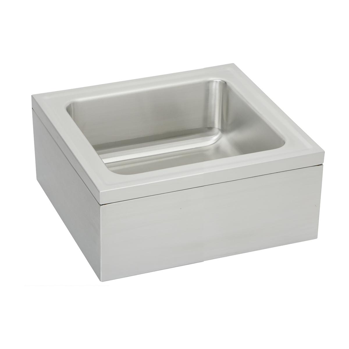 Elkay Stainless Steel 25" x 23" x 8" Single Bowl, Floor Mount Service Sink Package EFS2523C