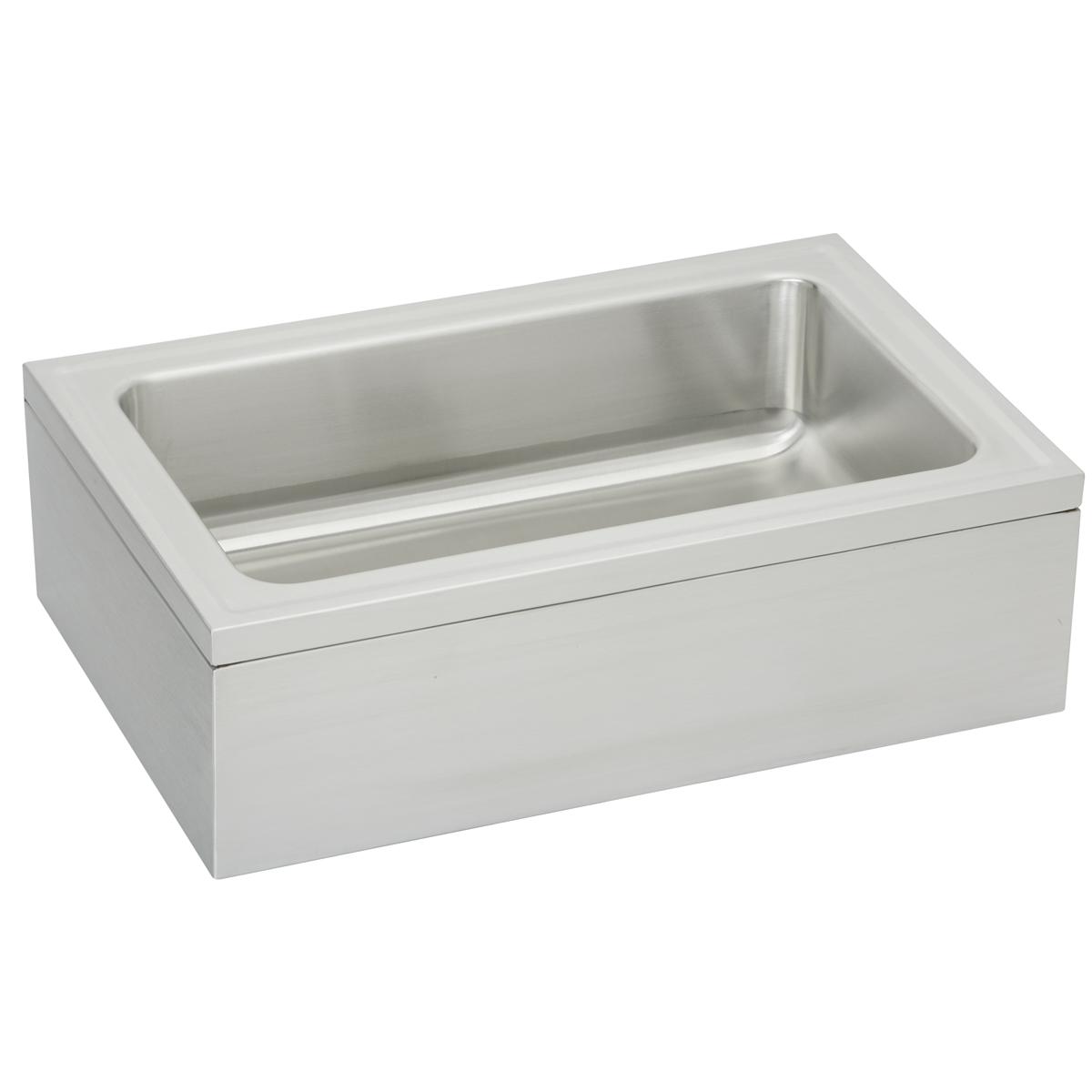 Elkay Stainless Steel 33" x 21" x 8" Single Bowl, Floor Mount Service Sink Package EFS3321C