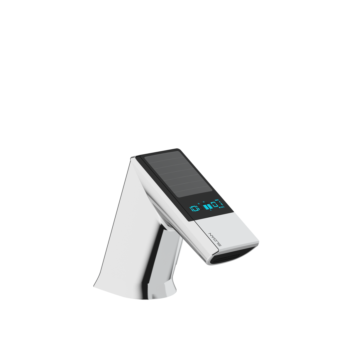 Sloan BASYS EFX-377 0.5 GPM Solar-Powered Sensor Faucet with Back-Check Tee, Polished Chrome, Code EFX377.000.0000