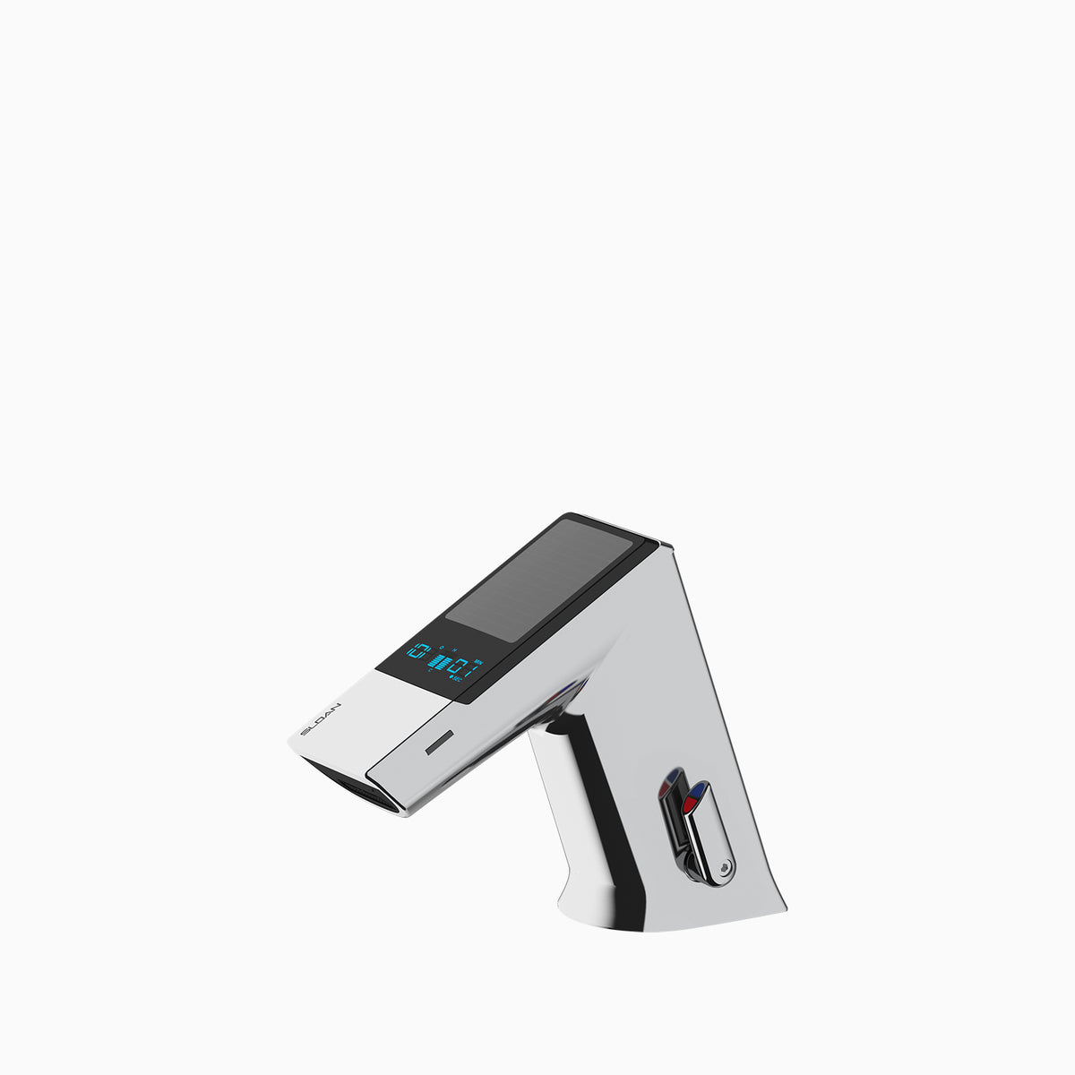 Sloan BASYS EFX-377 0.5 GPM Solar-Powered Sensor Faucet, Polished Chrome