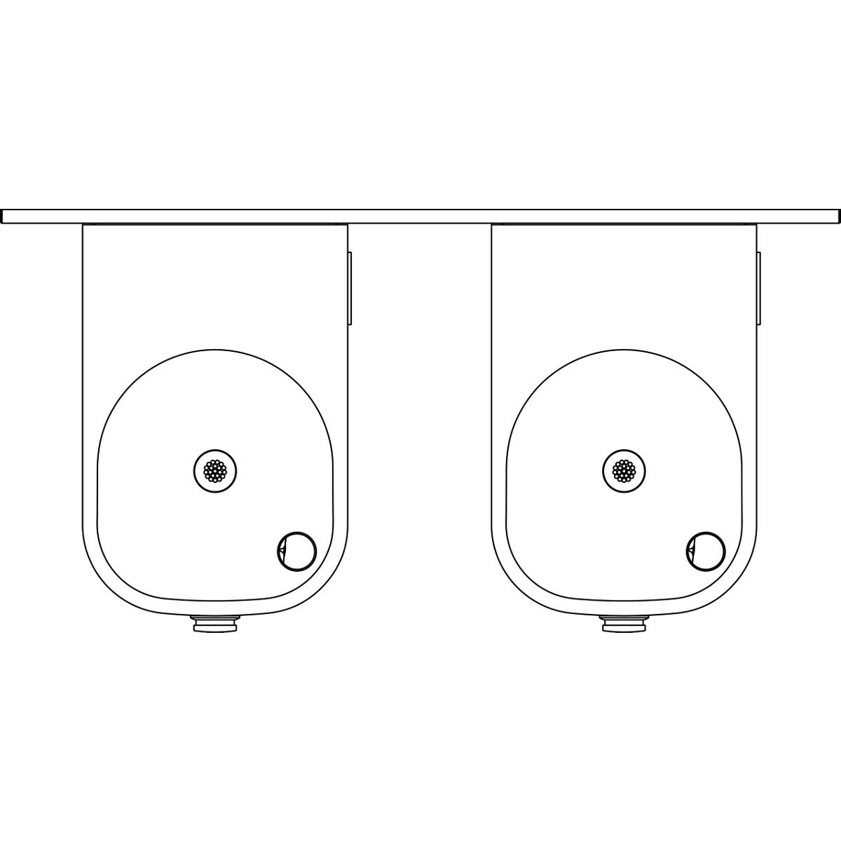 Elkay Soft Sides Heavy Duty Bi-Level Reverse Fountain, Non-Filtered Non-Refrigerated Stainless EHWM217RAC