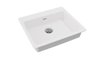 Elkay Quartz Classic 25" x 22" x 5-1/2" Single Bowl Drop-in ADA Sink with Perfect Drain White ELGAD2522PDWH0