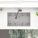 Elkay Quartz Classic 29-1/2" x 18-3/4" x 9-1/2" Single Bowl Undermount Sink Kit Greystone ELGRU13022GS0C