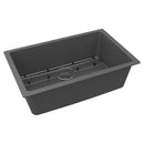 Elkay Quartz Classic 29-1/2" x 18-3/4" x 9-1/2" Single Bowl Undermount Sink Kit Graphite ELGRU13022GT0C