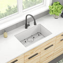 Elkay Quartz Classic 29-1/2" x 18-3/4" x 9-1/2" Single Bowl Undermount Sink Kit White ELGRU13022WH0C