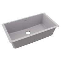 Elkay Quartz Classic 33" x 18-7/16" x 9-7/16", Single Bowl Undermount Sink, Greystone ELGRU13322GS0
