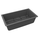 Elkay Quartz Classic 33" x 18-7/16" x 9-7/16" Single Bowl Undermount Sink Kit Graphite ELGRU13322GT0C