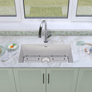 Elkay Quartz Classic 33" x 18-7/16" x 9-7/16" Single Bowl Undermount Sink Kit with Filtered Faucet White ELGRU13322WHFLC