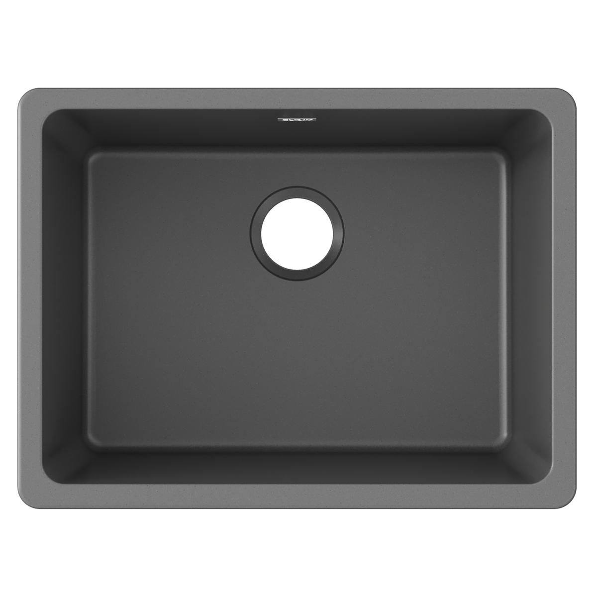 Elkay Quartz Classic 24-5/8" x 18-1/2" x 9-1/2", Single Bowl Undermount Sink, Dusk Gray ELGU2522GY0