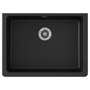 Elkay Quartz Classic 25" x 18-1/2" x 5-1/2" Single Bowl Undermount ADA Sink with Perfect Drain Black ELGUAD2519PDBK0