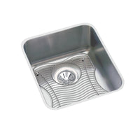 Elkay Lustertone Classic Stainless Steel 14" x 18-1/2" x 7-7/8", Single Bowl Undermount Sink Kit ELUH1116DBG