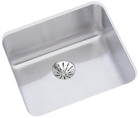 Elkay Lustertone Classic Stainless Steel 14-1/2" x 14-1/2" x 7" Single Bowl Undermount Sink with Perfect Drain ELUH1212PD