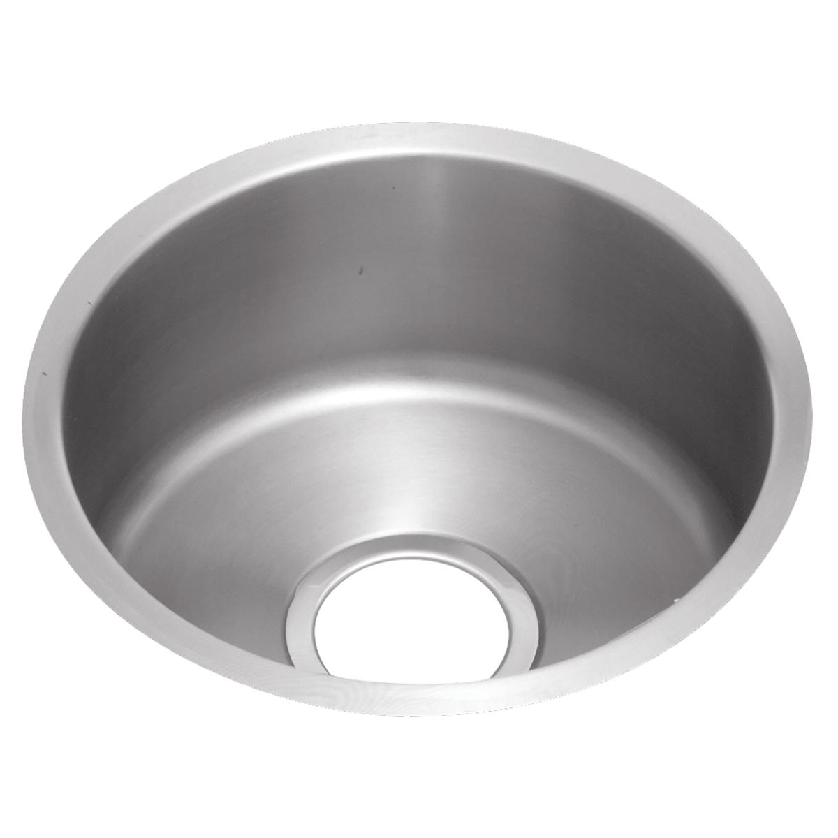 Elkay Lustertone Classic Stainless Steel 14-3/8" x 14-3/8" x 6", Single Bowl Undermount Sink Kit ELUH12FBDBG