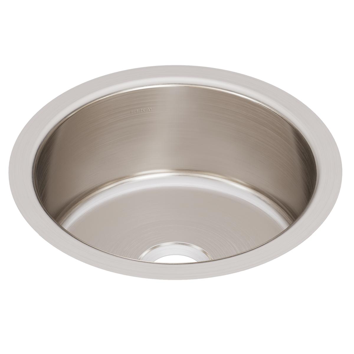 Elkay Lustertone Classic Stainless Steel 14-3/8" x 14-3/8" x 6", Single Bowl Undermount Sink ELUH12FB