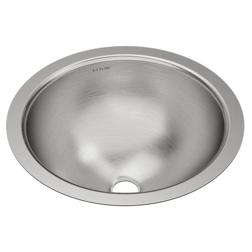 Elkay Asana Stainless Steel 14-3/8" x 14-3/8" x 6", Single Bowl Undermount Bathroom Sink with Overflow ELUH12LV