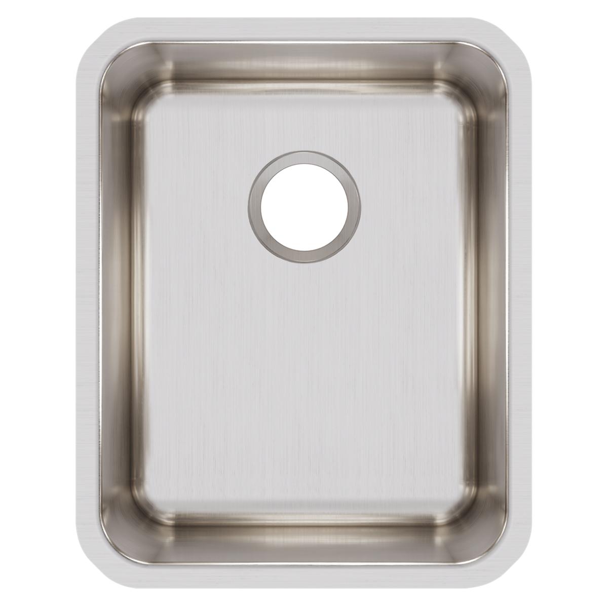 Elkay Lustertone Classic Stainless Steel 16-1/2" x 20-1/2" x 9-7/8", Single Bowl Undermount Sink ELUH141810