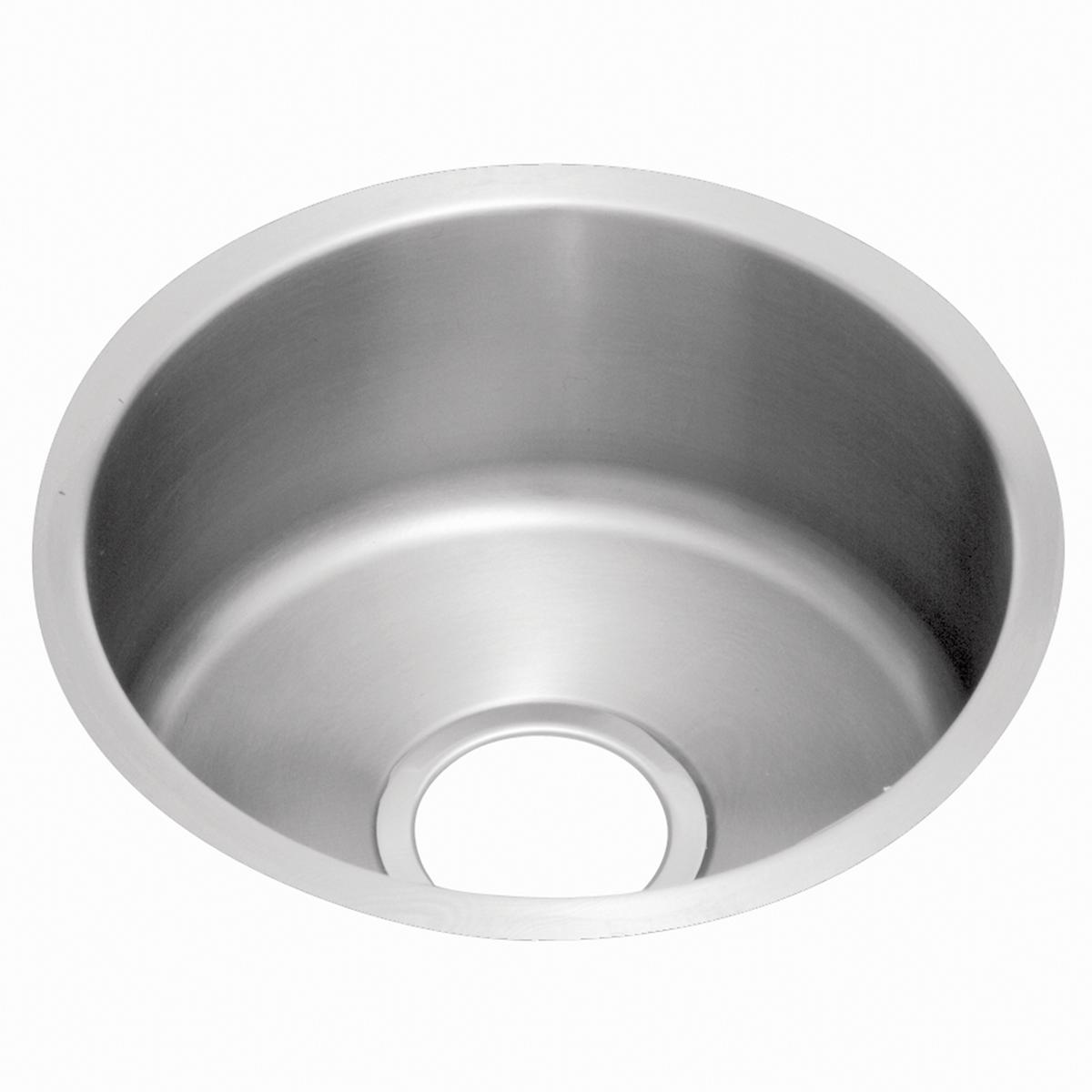 Elkay Lustertone Classic Stainless Steel 18-3/8" x 18-3/8" x 8", Single Bowl Undermount Sink ELUH16FB