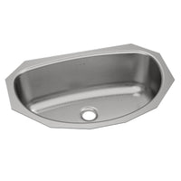 Elkay Asana Stainless Steel 19-1/2" x 13-5/16" x 6-1/4", Single Bowl Undermount Bathroom Sink ELUH1811