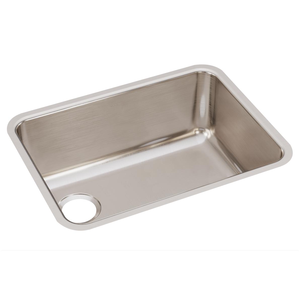 Elkay Lustertone Classic Stainless Steel 25-1/2" x 19-1/4" x 10", Single Bowl Undermount Sink with Left Drain ELUH231710L