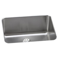 Elkay Lustertone Classic Stainless Steel 25-1/2" x 19-1/4" x 10" Single Bowl Undermount Sink with Perfect Drain ELUH231710PD