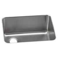 Elkay Lustertone Classic Stainless Steel 25-1/2" x 19-1/4" x 12", Single Bowl Undermount Sink with Left Drain ELUH231712L
