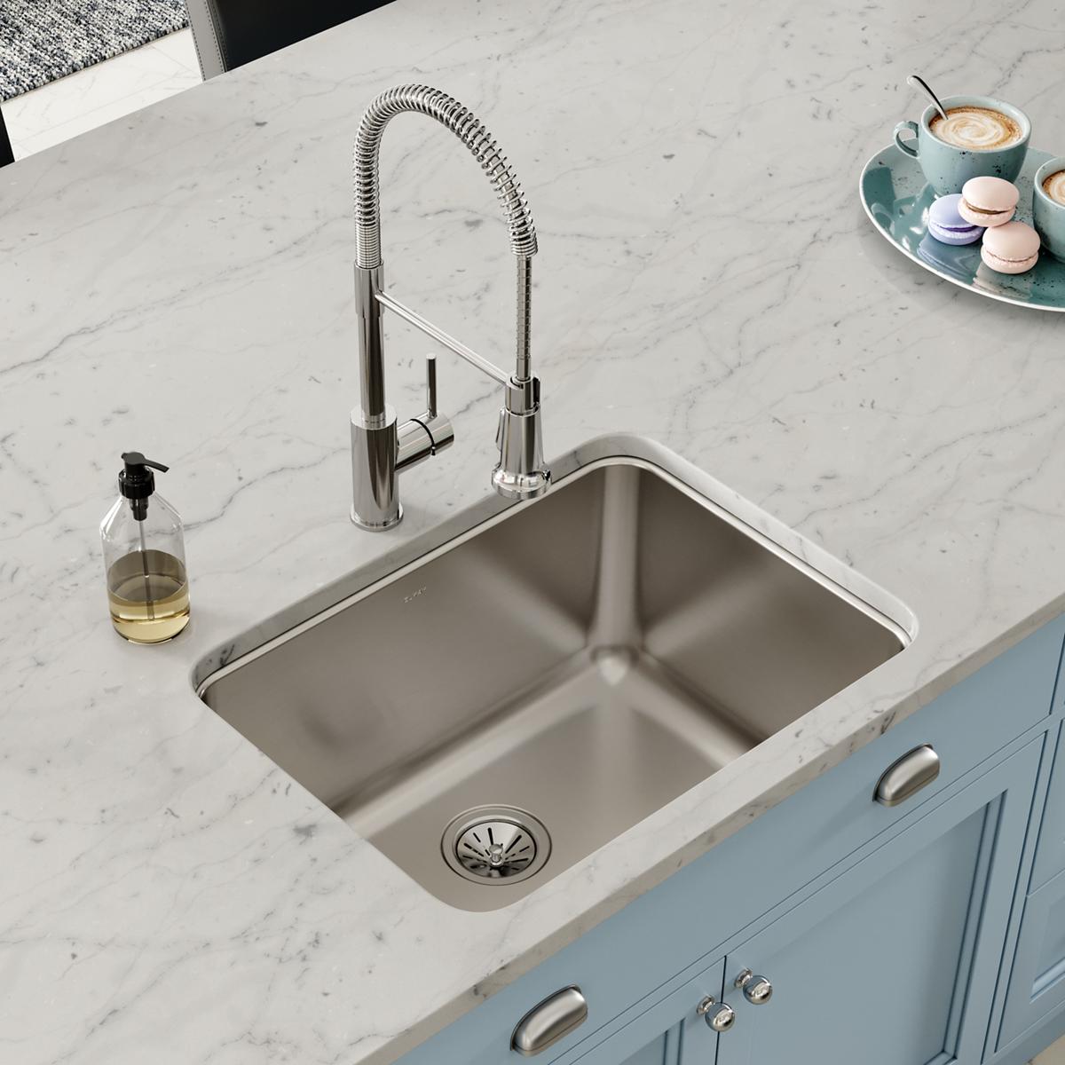 Elkay Lustertone Classic Stainless Steel 25-1/2" x 19-1/4" x 12", Single Bowl Undermount Sink ELUH231712
