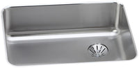Elkay Lustertone Classic Stainless Steel 25-1/2" x 19-1/4" x 8" Single Bowl Undermount Sink with Right Perfect Drain ELUH2317RPD