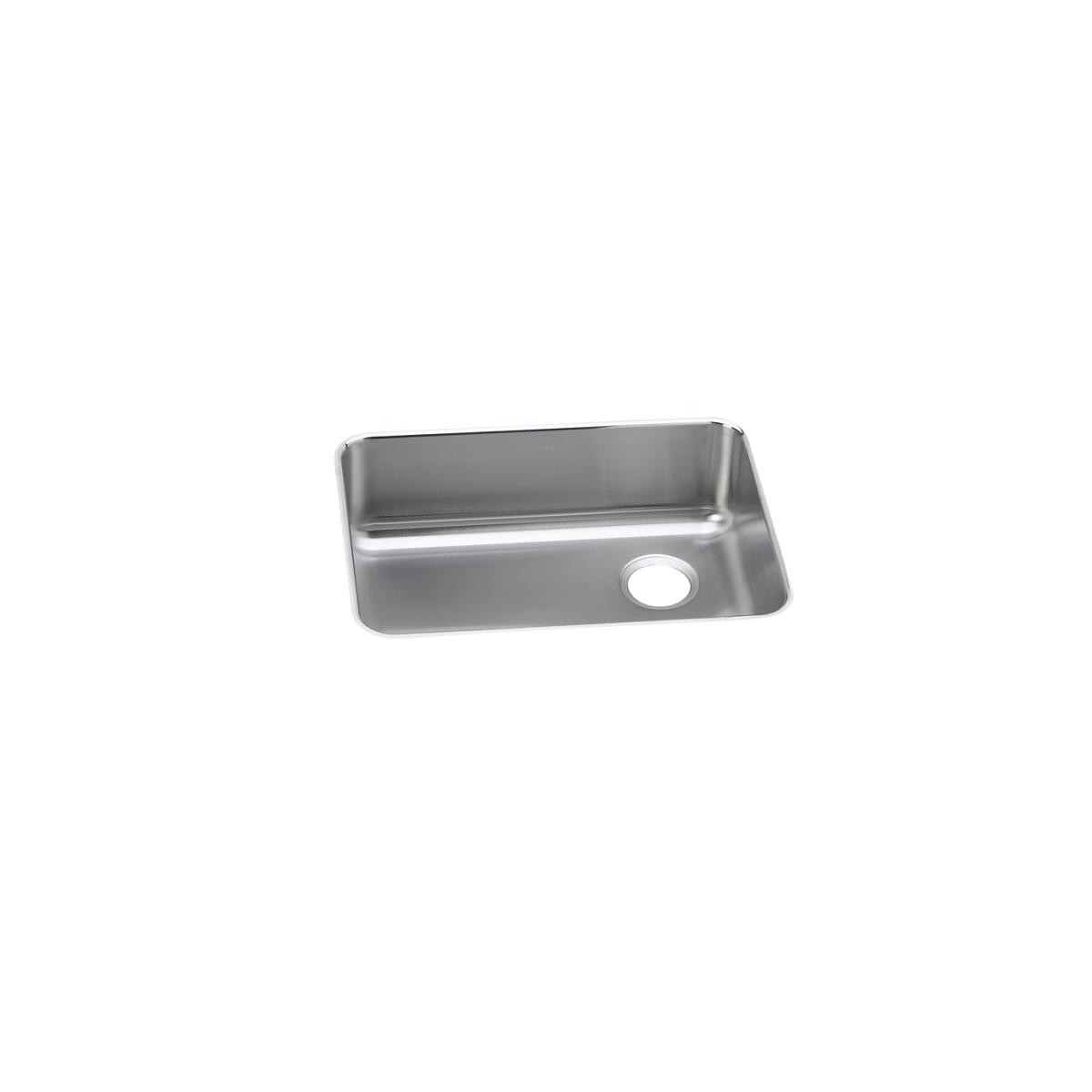 Elkay Lustertone Classic Stainless Steel 25-1/2" x 19-1/4" x 10", Single Bowl Undermount Sink with Right Drain ELUH231710R