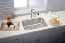 Elkay Lustertone Classic Stainless Steel 26-1/2" x 18-1/2" x 8" Single Bowl Undermount Sink with Perfect Drain ELUH2416PD