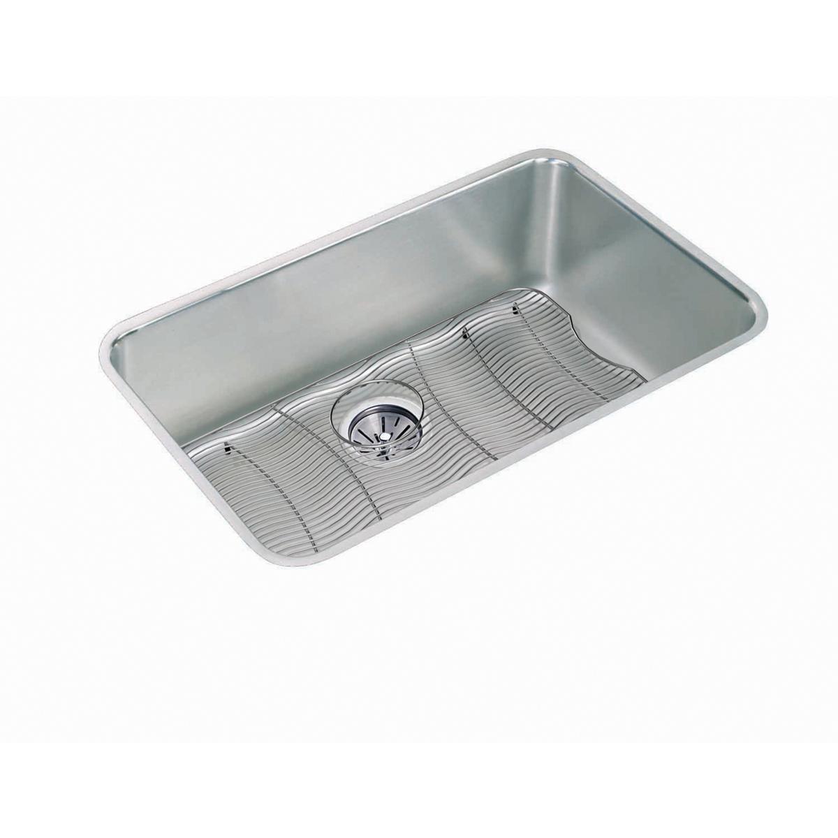 Elkay Lustertone Classic Stainless Steel, 30-1/2" x 18-1/2" x 11-1/2", Single Bowl Undermount Sink Kit ELUH281612DBG