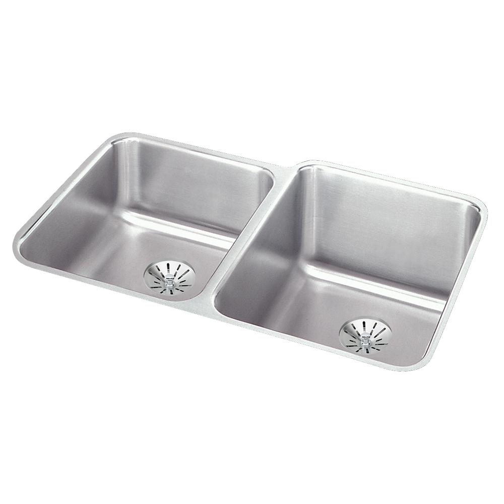 Elkay Lustertone Classic Stainless Steel kitchen sink, Lustrous Satin ELUH3120LPD