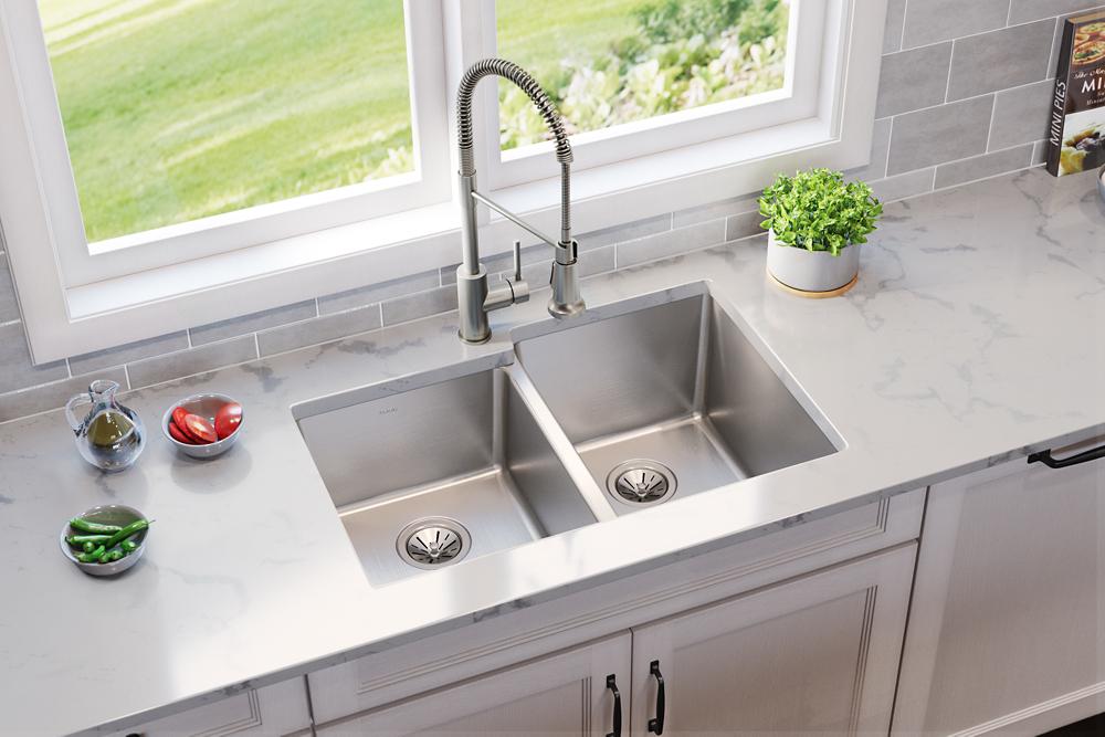 Elkay Lustertone Iconix kitchen sink, Luminous Satin ELUH3120LT