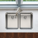 Elkay Lustertone Classic Stainless Steel 31-1/4" x 20" x 7-7/8" Double Bowl Undermount Sink with Perfect Drain ELUH3220PD