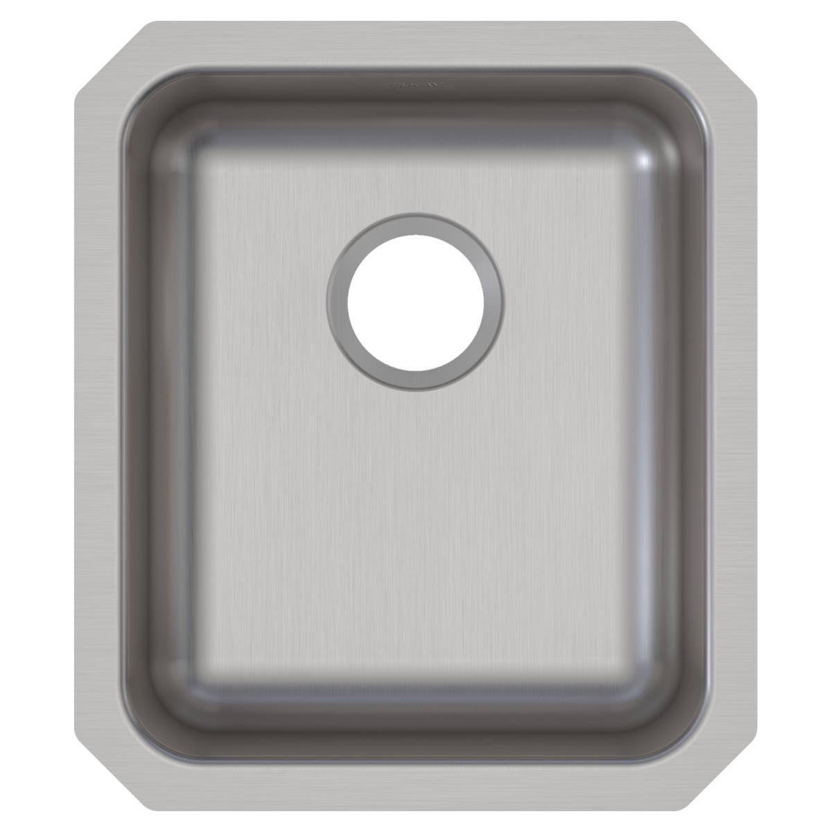 Elkay Lustertone Classic Stainless Steel 16" x 18-1/2" x 5-3/8", Single Bowl Undermount ADA Sink ELUHAD131655