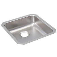 Elkay Lustertone Classic Stainless Steel, 18-1/2" x 18-1/2" x 5-3/8", Single Bowl Undermount ADA Sink ELUHAD161655