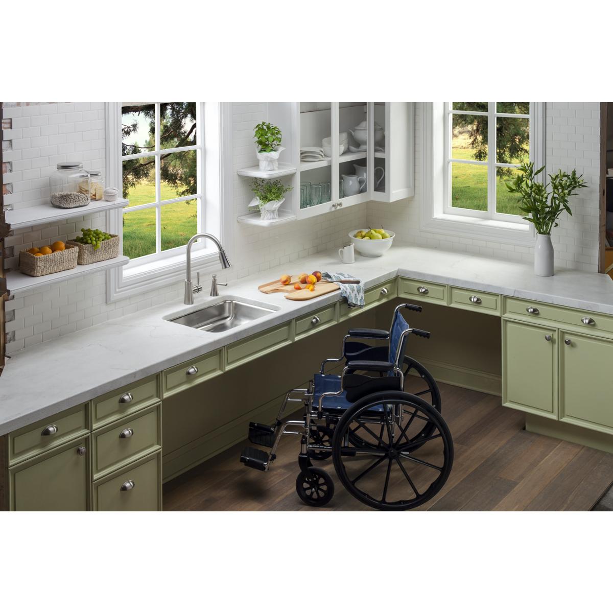 Elkay Lustertone Classic Stainless Steel, 23-1/2" x 18-1/4" x 4-7/8", Single Bowl Undermount ADA Sink ELUHAD211550