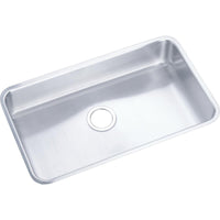 Elkay Lustertone Classic Stainless Steel 30-1/2" x 18-1/2" x 4-7/8", Single Bowl Undermount ADA Sink ELUHAD281650