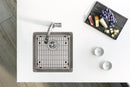 Elkay Lustertone Iconix 16 Gauge Stainless Steel 18-1/2" x 18-1/2" x 9" Single Bowl Undermount Sink Kit with Perfect Drain ELUHH1616TPDBG