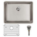 Elkay Lustertone Iconix 16 Gauge Stainless Steel 23-1/2" x 18-1/4" x 9" Single Bowl Undermount Sink Kit with Perfect Drain ELUHH2115TPDBG