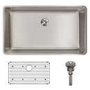 Elkay Lustertone Iconix 16 Gauge Stainless Steel 32-1/2 x 19-1/2" x 9" Single Bowl Undermount Sink Kit with Perfect Drain ELUHH3017TPDBG