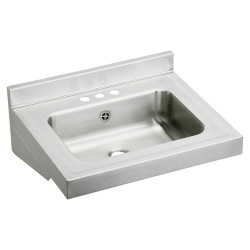 Elkay Stainless Steel 22" x 19" x 5-1/2", Wall Hung Lavatory Sink ELVWO2219CS3