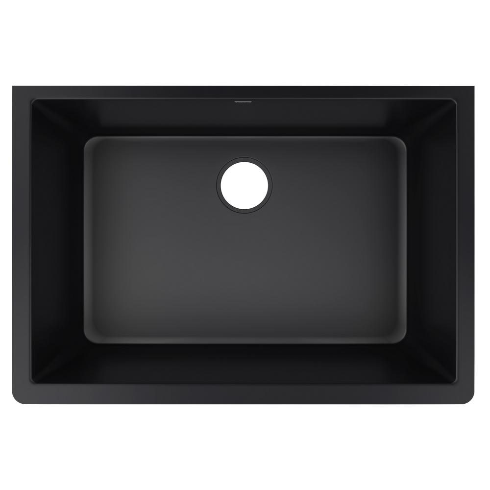 Elkay Quartz Luxe 33" x 18-7/16" x 9-7/16" Single Bowl Undermount Sink Caviar ELXRU13322CA0